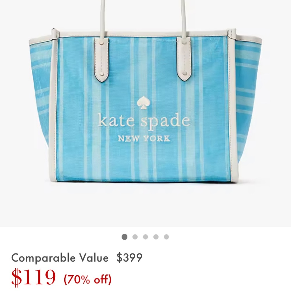 Kate Spade large tote black w/a multitude of colors such as white, purple, red - Picture 3 of 8
